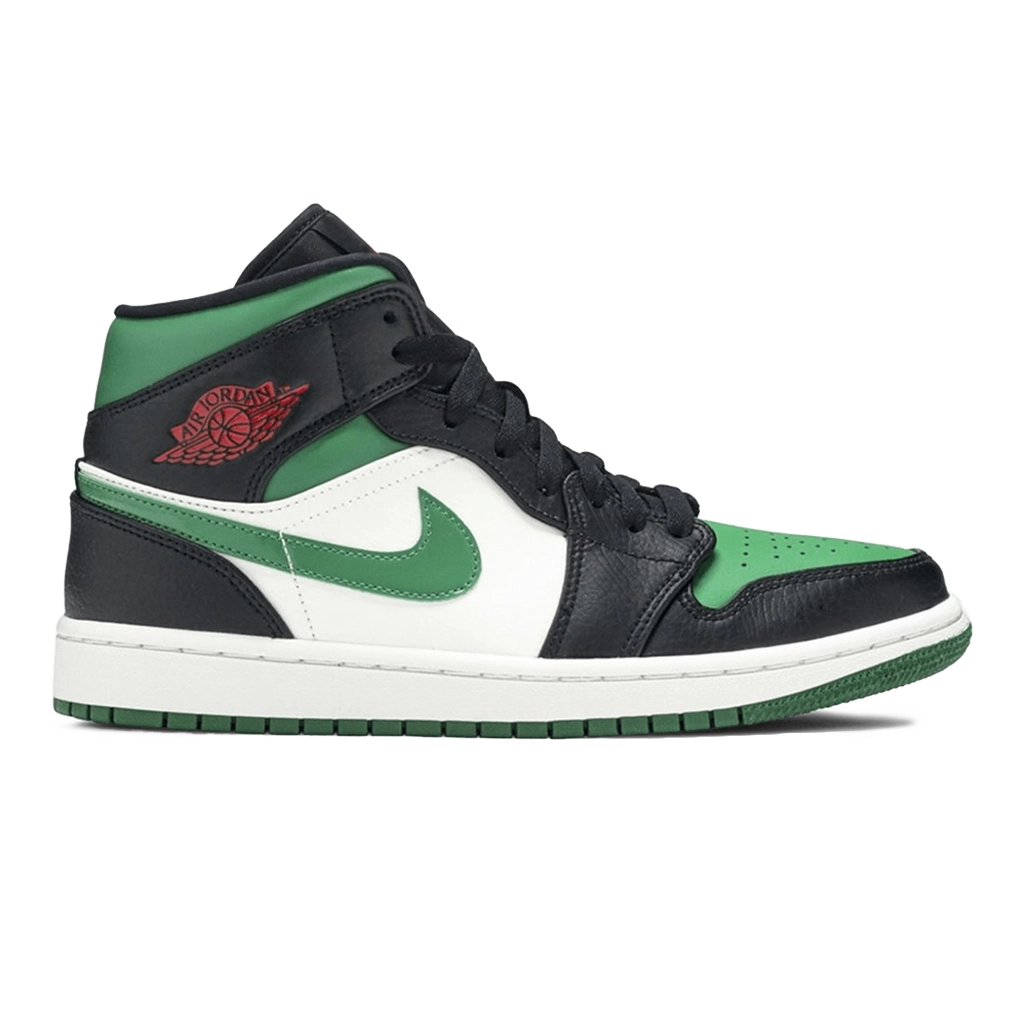 1 Air Jordan 1 Mid Pine Green White Black – תמונה 1