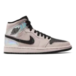 Air Jordan 1 Mid "Iridescent" Barely Rose Black