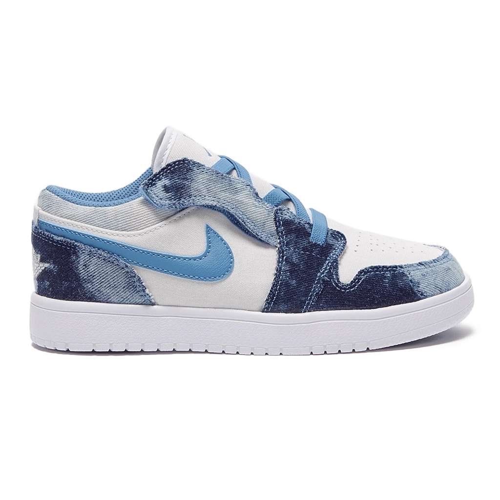 1 Air Jordan 1 Low Washed Denim White – תמונה 1