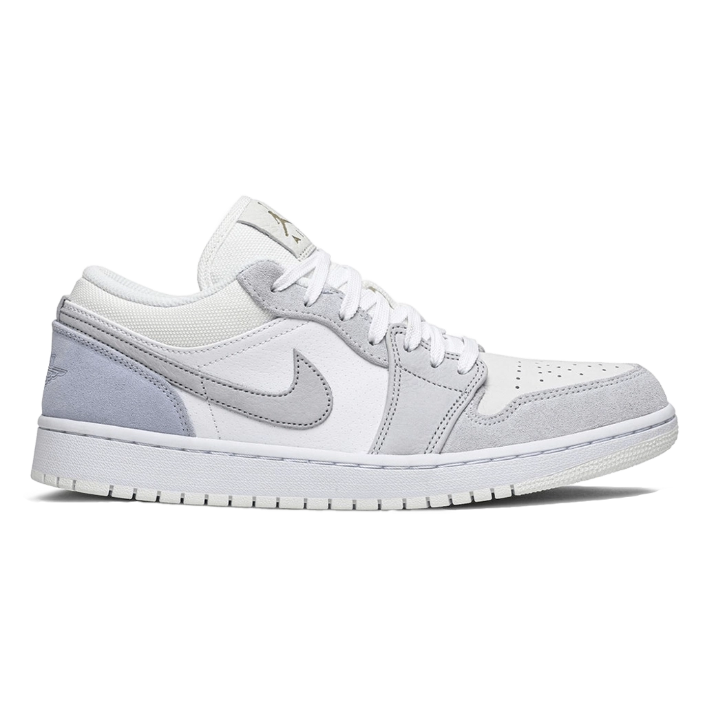 1 Air Jordan 1 Low Sky "Paris" White Sky Grey Football Grey – תמונה 1
