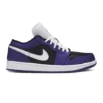 Air Jordan 1 Low Court Purple Black White