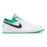 Air Jordan 1 Low White Lucky Green Black