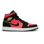 Air Jordan 1 Retro Mid Volt Hot Punch Black