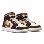 ⁦Air Jordan 1 Mid SE Cream Dark Chocolate⁩ – תמונה ⁦2⁩