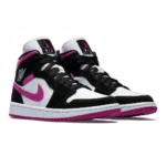 ⁦Air Jordan 1 Mid Black Cactus Flower⁩ – תמונה ⁦2⁩