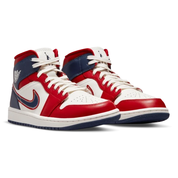⁦Air Jordan 1 Mid SE Gym Red Midnight Navy⁩ – תמונה ⁦2⁩