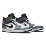 ⁦Air Jordan 1 Mid x Facetasm "Fearless" White Teal Black Red⁩ – תמונה ⁦2⁩