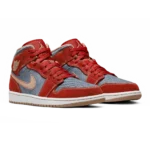 ⁦Air Jordan 1 Mid Denim Red⁩ – תמונה ⁦2⁩