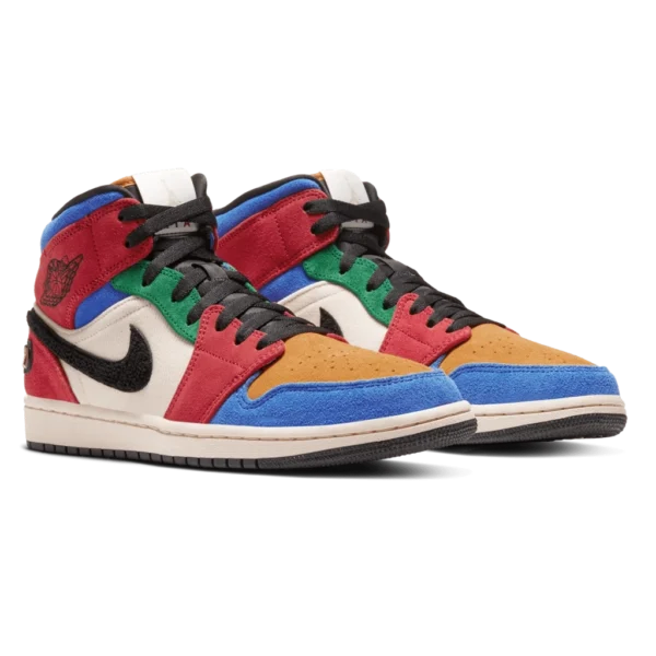⁦Air Jordan 1 Mid Fearless “Blue the Great”⁩ – תמונה ⁦2⁩