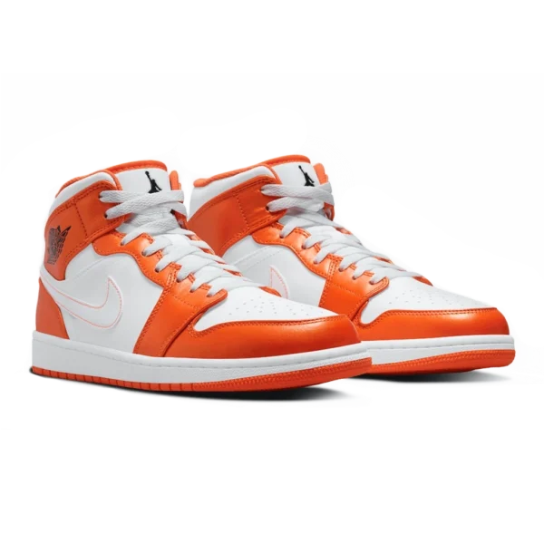 ⁦Air Jordan 1 Mid SE Electro Orange Black White⁩ – תמונה ⁦2⁩