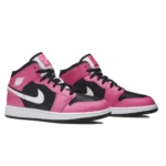 ⁦Air Jordan 1 Mid GS Pinksicle Black White⁩ – תמונה ⁦2⁩