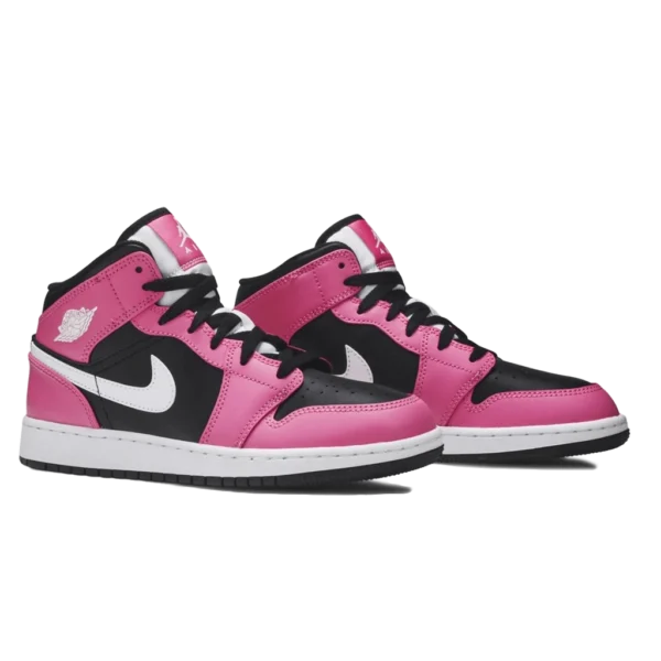 ⁦Air Jordan 1 Mid GS Pinksicle Black White⁩ – תמונה ⁦2⁩