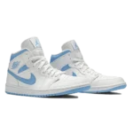 ⁦Air Jordan 1 Mid "UNC" White Carolina Blue⁩ – תמונה ⁦2⁩