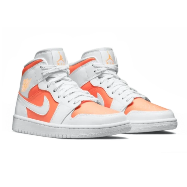 ⁦Air Jordan 1 Mid SE Bright Citrus White⁩ – תמונה ⁦2⁩
