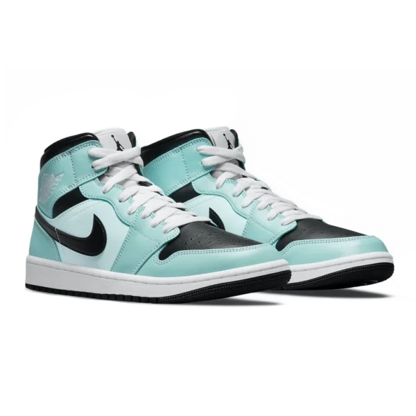 ⁦Air Jordan 1 Mid Aqua Black⁩ – תמונה ⁦2⁩