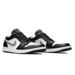⁦Air Jordan 1 Low Black Medium Grey White⁩ – תמונה ⁦2⁩