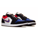 ⁦Air Jordan 1 Low "Rivals" Royal Crimson Gold Purple Black⁩ – תמונה ⁦2⁩