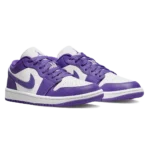 ⁦Air Jordan 1 Low Psychic Purple White⁩ – תמונה ⁦2⁩