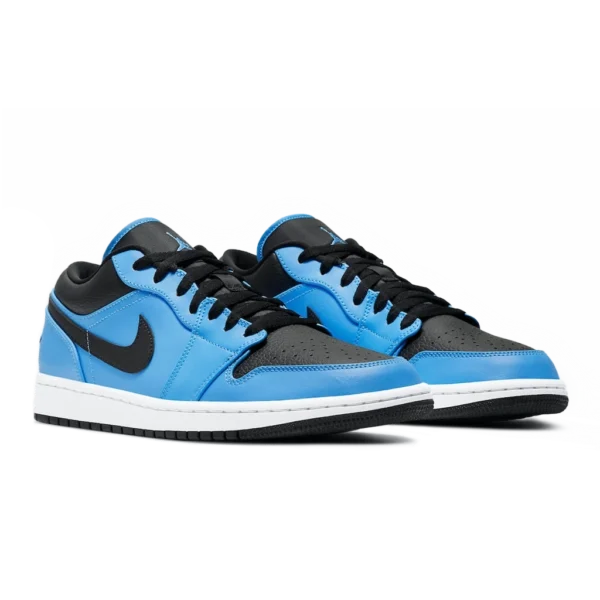 ⁦Air Jordan 1 Low University Blue Black White⁩ – תמונה ⁦2⁩