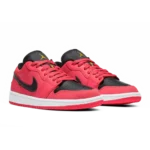 ⁦Air Jordan 1 Low “Siren Red” Siren Red Black White⁩ – תמונה ⁦2⁩