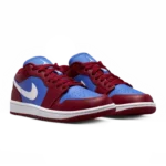 ⁦Air Jordan 1 Low Deep Red Blue Pomegranate⁩ – תמונה ⁦2⁩