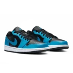 ⁦Air Jordan 1 Low Laser Blue Black White⁩ – תמונה ⁦2⁩
