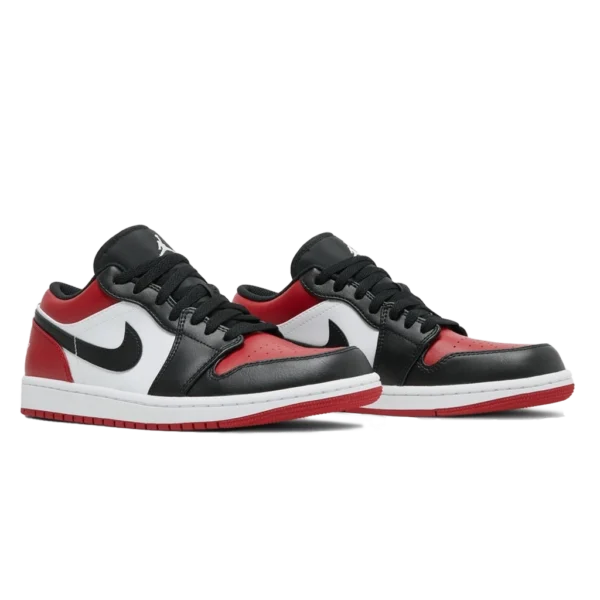 ⁦Air Jordan 1 Low "Bred Toe" Gym Red Black White⁩ – תמונה ⁦2⁩