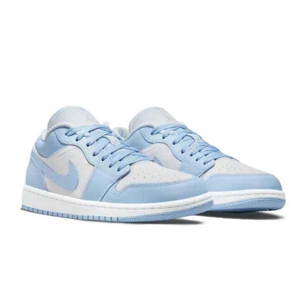 ⁦Air Jordan 1 Low Football Grey Aluminium⁩ – תמונה ⁦2⁩