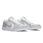 ⁦Air Jordan 1 Low Sky "Paris" White Sky Grey Football Grey⁩ – תמונה ⁦2⁩