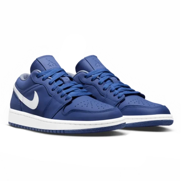 ⁦Air Jordan 1 Low Deep Royal Blue White⁩ – תמונה ⁦2⁩