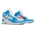 ⁦Off-White x Air Jordan 1 Retro High OG UNC⁩ – תמונה ⁦2⁩