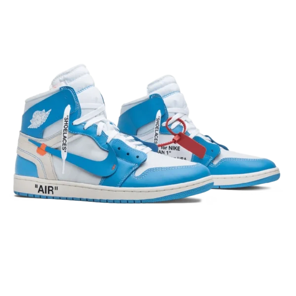 ⁦Off-White x Air Jordan 1 Retro High OG UNC⁩ – תמונה ⁦2⁩