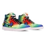 ⁦Jordan 1 Retro High x J Balvin Colores Y Vibras⁩ – תמונה ⁦2⁩