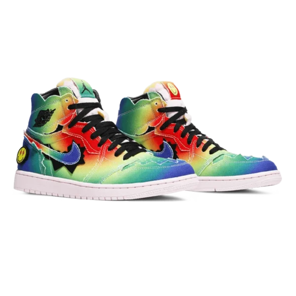 ⁦Jordan 1 Retro High x J Balvin Colores Y Vibras⁩ – תמונה ⁦2⁩
