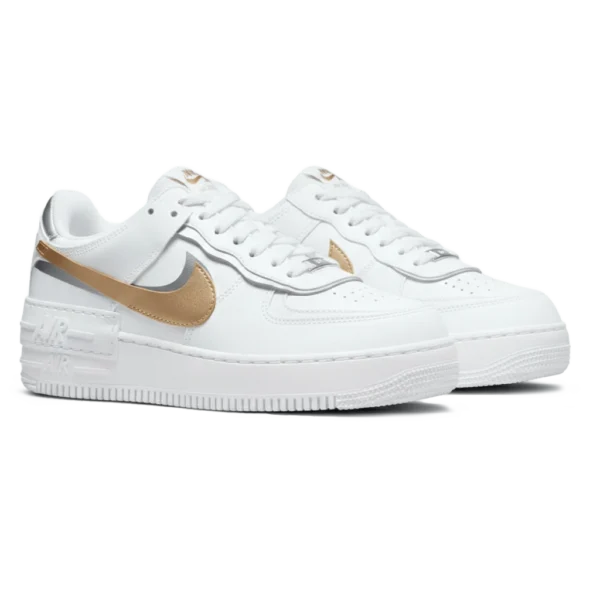 ⁦Nike Air Force 1 Shadow White Metallic Gold⁩ – תמונה ⁦2⁩