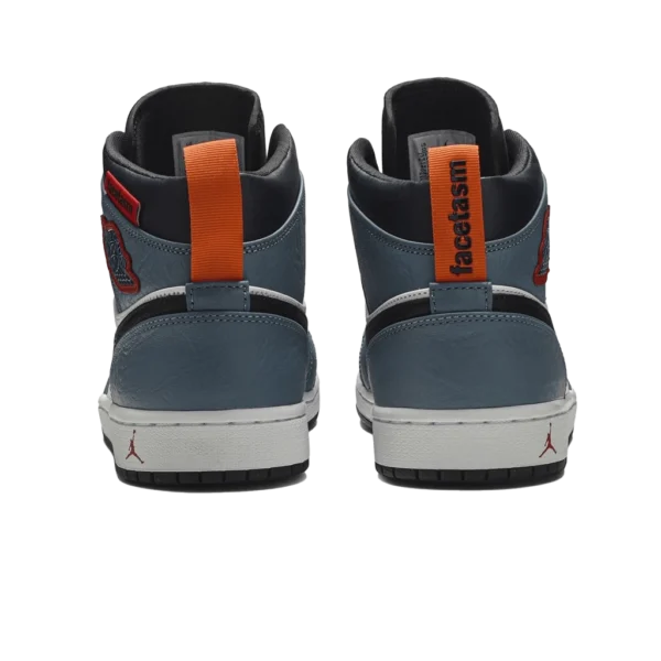 ⁦Air Jordan 1 Mid x Facetasm "Fearless" White Teal Black Red⁩ – תמונה ⁦3⁩