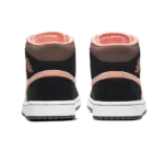 ⁦Air Jordan 1 Mid SE Peach Mocha White Black⁩ – תמונה ⁦3⁩