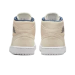 ⁦Air Jordan 1 Mid SE Summit White Midnight Navy⁩ – תמונה ⁦3⁩