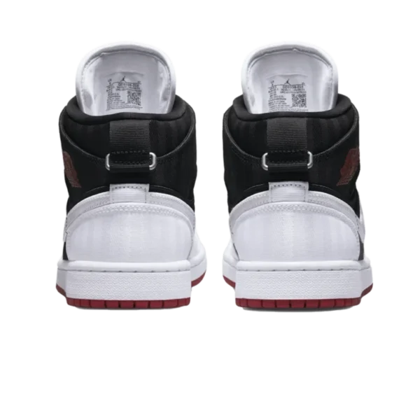 ⁦Air Jordan 1 Mid SE Utility White Black Gym Red⁩ – תמונה ⁦3⁩