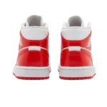 ⁦Air Jordan 1 Mid Habanero Red White⁩ – תמונה ⁦3⁩