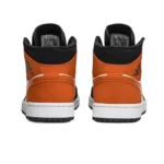⁦Air Jordan 1 Mid "Shattered Backboard" Black Starfish White⁩ – תמונה ⁦3⁩