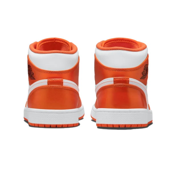 ⁦Air Jordan 1 Mid SE Electro Orange Black White⁩ – תמונה ⁦3⁩