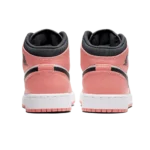 ⁦Air Jordan 1 Mid GS Pink Quartz DK Smoke White⁩ – תמונה ⁦3⁩