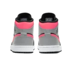 ⁦Air Jordan 1 Mid "Pink Shadow" Black Hot Punch White⁩ – תמונה ⁦3⁩