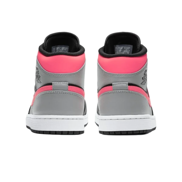 ⁦Air Jordan 1 Mid "Pink Shadow" Black Hot Punch White⁩ – תמונה ⁦3⁩