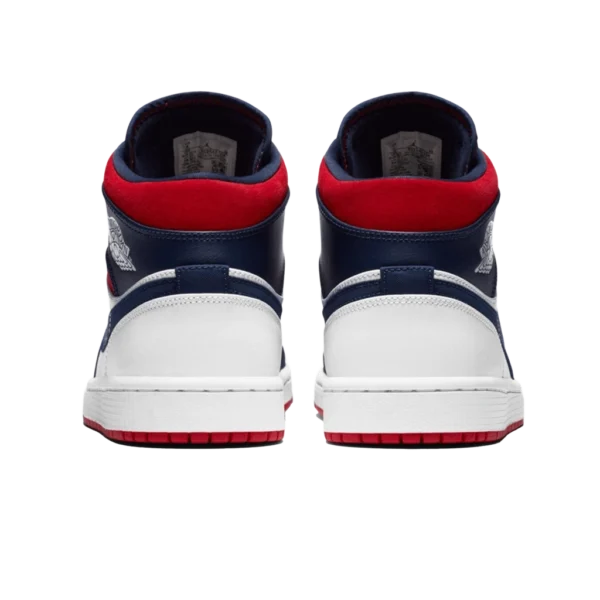 ⁦Air Jordan 1 Mid SE "Olympic" White Midnight Navy Red⁩ – תמונה ⁦3⁩