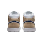 ⁦Air Jordan 1 Mid White Khaki Blue Void⁩ – תמונה ⁦3⁩