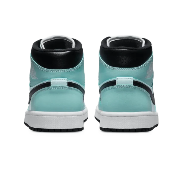 ⁦Air Jordan 1 Mid Aqua Black⁩ – תמונה ⁦3⁩
