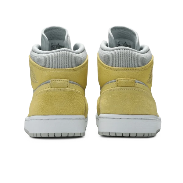 ⁦Air Jordan 1 Mid SE Grey Fog Lemon Wash White⁩ – תמונה ⁦3⁩