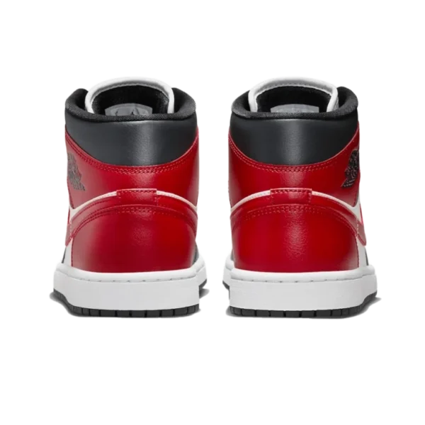 ⁦Air Jordan 1 Mid Gym Red White Black⁩ – תמונה ⁦3⁩